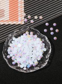 2-6mm Cristales de resina redondos de estilo jelly AB, sin derretir, con fondo plano, piedras de cristal para pegar con pegamento plástico, adecuados para decoración de uñas, ropa, manualidades, tazas, bolsos - 2MM(5000 Uds.) - Ver 14