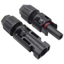 MC4 Plug Connector For Solar System Cables | Male And Female | Kaztec - Negro - Ver 5