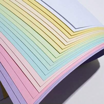 20 张 A4 马卡龙彩色卡片纸 10 种颜色 浅色（8.26*11.69 英寸）双面手工折纸打印卡片制作 DIY 艺术手工纸学校用品