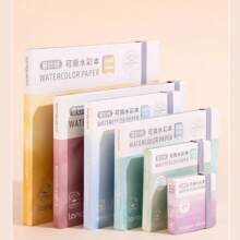 Cuaderno de acuarela desgarrable, 20 hojas de papel grueso de acuarela de 300 g, grano medio, cuaderno de dibujo portátil para viaje, para grafiti, pintura, regreso a la escuela, día de la madre, regalo para mamá