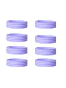 8 piezas Cubiertas protectoras de silicona para ruedas de equipaje, reduce el ruido de las ruedas, cubiertas para ruedas de maletas, protector de rueda silencioso, protector de rueda de equipaje para volver a la escuela - Multicolor - Ver 8