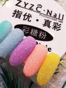 Set de 4 Adornos Efecto Sugar Azucar Para Uñas Acrilicas Nuevo - Multicolor - Ver 4