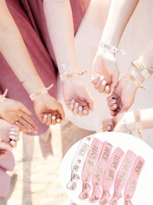 11 件新娘部落单身派对腕带套装、新娘伴娘手镯套装、新娘装饰配件、新娘送礼会新娘伴娘装饰、摄影道具、派对婚礼新娘送礼会用品