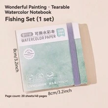 Cuaderno de acuarela desgarrable, 20 hojas de papel grueso de acuarela de 300 g, grano medio, cuaderno de dibujo portátil para viaje, para grafiti, pintura, regreso a la escuela, día de la madre, regalo para mamá