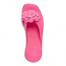 EVVA HIT Women's Platform Flip Flops With Super Light And Soft EVA Heel - 玫紅色 - 查看 4