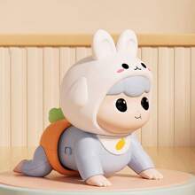 1pc Electric Baby Crawling Doll, Baby Crawling Guidance Doll, Head Lifting Practice, Educational Developmental Crawling Doll, Gift For Baby Boys And Girls