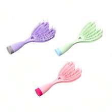 1 pièce Peigne à cheveux creux, peigne de coiffure portable pour volumiser les racines des cheveux, utilisation double pour cheveux secs et mouillés, massage du cuir chevelu, conception de tirelire avec rangement dissimulé