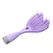1 pièce Peigne à cheveux creux, peigne de coiffure portable pour volumiser les racines des cheveux, utilisation double pour cheveux secs et mouillés, massage du cuir chevelu, conception de tirelire avec rangement dissimulé