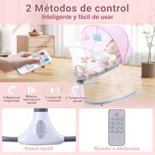 Electric Hammock, Portable Swing, Indoor Hammock With Remote Control, 3-Point Harness, 12 Lullabies And Bluetooth Function - View 5
