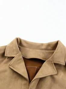 Astylish Women Western Wear Long Sleeve Fringe Open Front Faux Suede Moto Jacket Festival