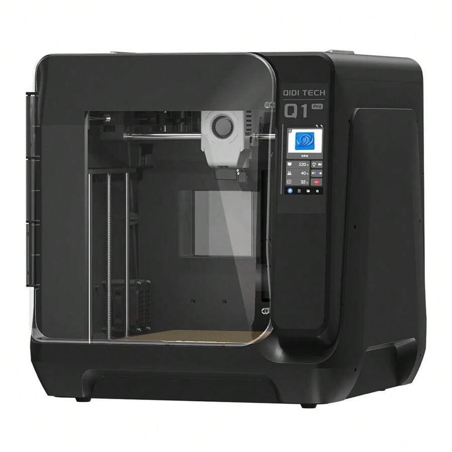 Impresora 3D QIDI Tech Q1 Pro, motores Z duales, cámara calentada a 60 ℃, impresión a 350 °C, extrusora trimetal, nivelación automática, alta velocidad ≤600 mm/s, CPU de 64 bits, detección de filamento, 245 x 245 x 240 mm - Enchufe de la UE .