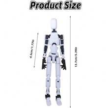 1 Set Of 6+ Educational DIY Lucky 13 Building Blocks Robot And Accessories, Full Articulated Posable Figures, 3D Printed Dummy 13 Toys, DIY Stress Relief Toys (Some Colors Randomly Shipped)