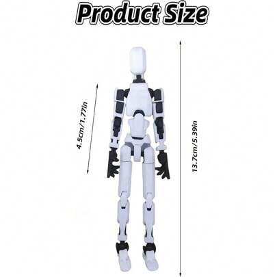 1 bộ đồ chơi lắp ráp robot hình số 13 may mắn dành cho trẻ từ 3 tuổi trở lên, kèm phụ kiện, mô hình có khớp nối linh hoạt, đồ chơi in 3D hình số 13, đồ chơi giảm căng thẳng tự làm (Một số màu sắc được giao ngẫu nhiên)