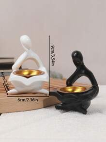 1 cái Lư hương & chân nến bằng nhựa cây & người trừu tượng tối giản, đồ trang trí cho phòng khách, phòng làm việc, tủ rượu, tiền sảnh - Thích hợp để trang trí nhà cửa, đốt hương, các ngày lễ như Ngày lễ tình nhân, Ngày của mẹ, Ngày của cha, Lễ tạ ơn, tiệc gia đình, sinh nhật, hẹn hò, đám cưới, bữa tối, tặng quà trang trí Giáng sinh trang trí phòng Giáng sinh, quà tặng Giáng sinh - nhiều màu - Xem 8