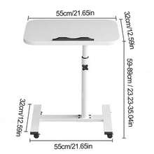 Mobile Small Stading Desk, Portable Rolling Laptop Desk With Wheels, Overbed Table Adjustable Height, Computer Workstations For Home - Grey - View 6