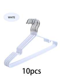 5/10 perchas para ropa con diseño antideslizante, 5 perchas metálicas para pantalones, perchas sin rastro, perchas resistentes y duraderas para abrigos de alta resistencia, almacenamiento y organización de ropa para el hogar, dormitorio, baño - Beis - Ver 15