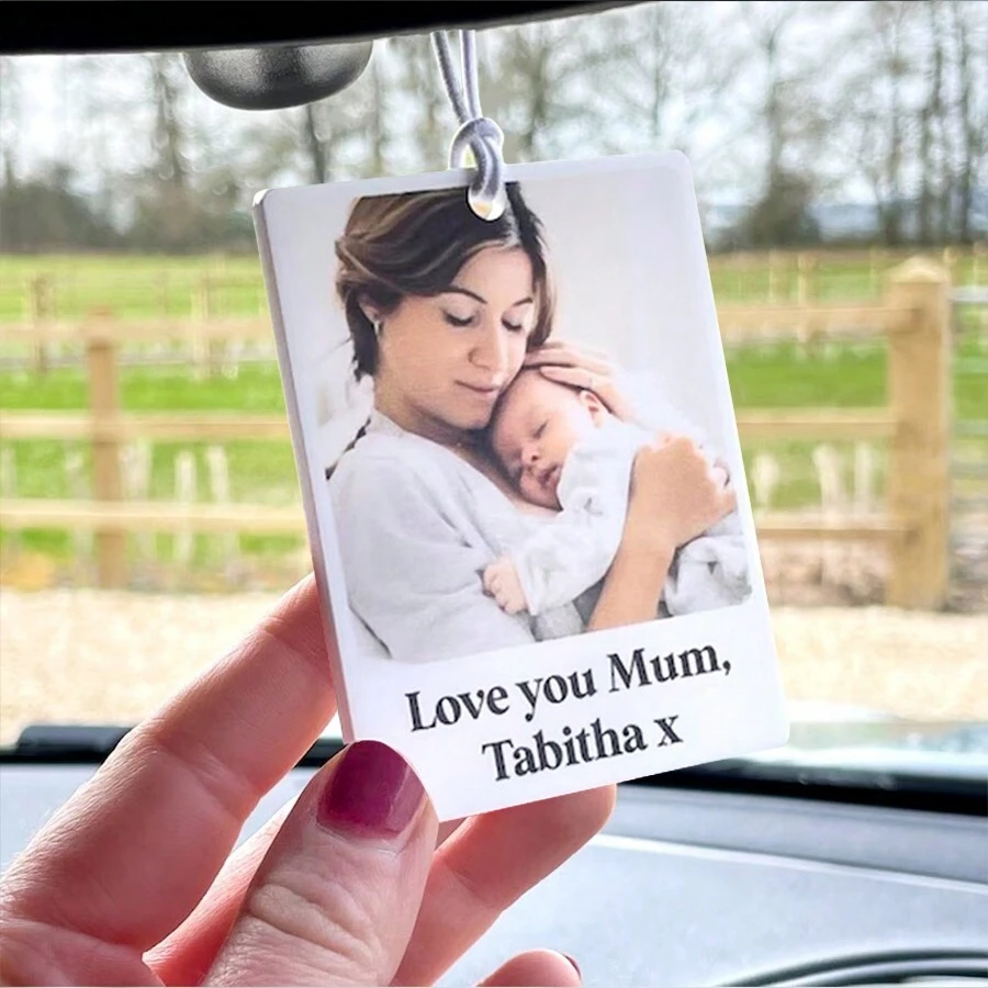Customized Photo Card Pendant, Car Pendant, Keychain - Birthday Gifts For Parents, Boyfriend, Girlfriend, Gifts For Halloween, Thanksgiving, Mother's Day, Father's Day, Valentine's Day And Other Holidays - Multicolor - View 1