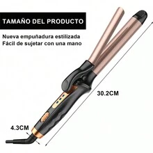 Rizador De Pelo Portátil Multifuncional 2 En 1 Liso Y Rizado - Rosa vieja - Ver 9