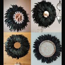 1m Borlas de plumas de gallo de colores Adorno de artesanía Adornos para manualidades DIY, decoración de fiesta festiva