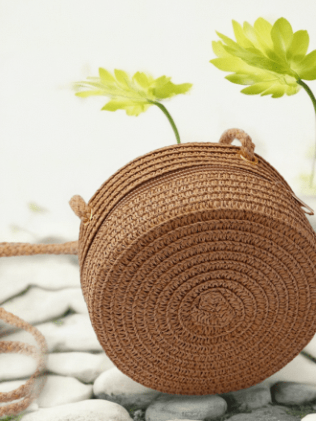 A Girl Cute Woven Bag, Crossbody Bag, Mini Wallet & Hat Set, Perfect