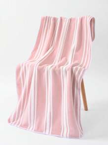 1 Khăn tắm lớn, Khăn tắm, Họa tiết sọc dọc, Xám, Hồng, Tím, Xanh lam, Vải nỉ san hô, Siêu thấm hút, Mềm mại và thoáng khí, Không rụng lông, Thích hợp để bơi lội, tập thể dục, Phòng tắm, Phòng khách, Phòng ngủ, Tắm - Nhiều màu - Xem 3