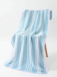 1 Khăn tắm lớn, Khăn tắm, Họa tiết sọc dọc, Xám, Hồng, Tím, Xanh lam, Vải nỉ san hô, Siêu thấm hút, Mềm mại và thoáng khí, Không rụng lông, Thích hợp để bơi lội, tập thể dục, Phòng tắm, Phòng khách, Phòng ngủ, Tắm - Nhiều màu - Xem 4