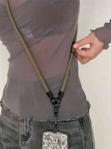 好看的长斜挎肩带手机挂绳，适用于所有智能手机，夹子适合所有标准手机壳，不影响充电，可以挂 Ccd 相机耳机眼镜袋水瓶手机配件礼物送给母亲、家人、朋友、生日、节日手机挂饰、手机链 - 彩色 - 查看 5