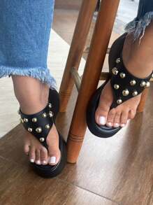 Moon Platform Clogs - 黑色 - 查看 1