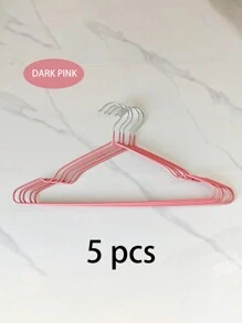 5/10 perchas para ropa con diseño antideslizante, 5 perchas metálicas para pantalones, perchas sin rastro, perchas resistentes y duraderas para abrigos de alta resistencia, almacenamiento y organización de ropa para el hogar, dormitorio, baño - Beis - Ver 19