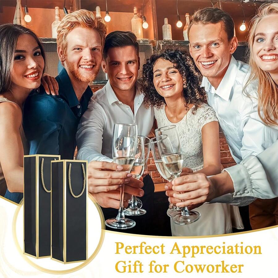 Wine Gift Bags Wine Bottles Bags With Handle Christmas Liquor Champagne