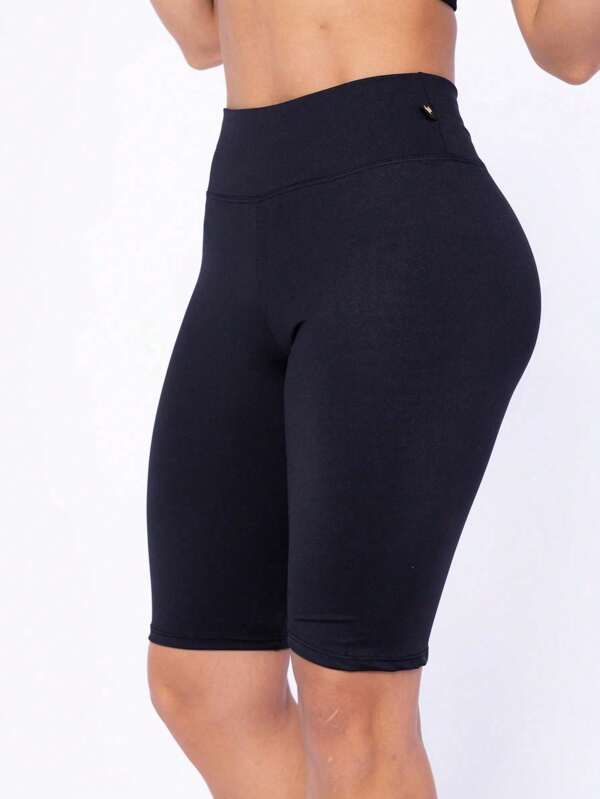Bermuda Basica Feminina Fitness  Ciclista Em Suplex Poliéster