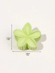 4pcs/Set Pastel Color Cute Daisy Flower Hair Clips, Beach Vacation Style,Flower Claw Hair Jaw Clip Hair Clamps Hair Clutch Hair Catcher Clip, Claw Clip Fall Winter Hair Accessories For Women - Multicolor - View 4