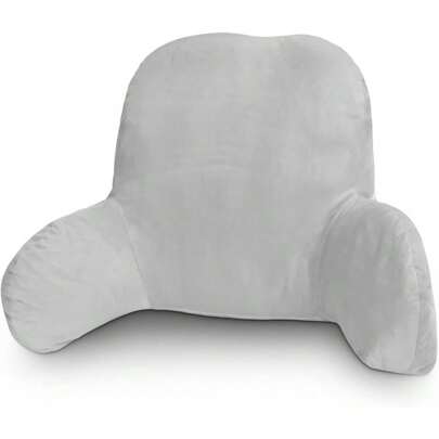 Reading Pillow 58x40x25cm Backrest Support Pillow Lumbar Cushion Sofa Back Support Chair Bed Car Office Rest Bench Pillow Soft(Gray)