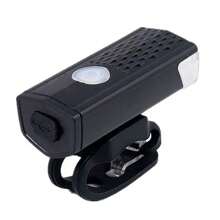 Kit Ciclista Farol Lanterna Sinalizador Pisca Recarregável Luva Com Gel Meio Dedo Bike Mtb - Preto - Visão 2