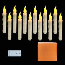 2 种类型遥控/常规逼真的垂泪电子 LED 蜡烛灯、复古烛台、餐厅装饰、婚礼氛围灯、房间装饰圣诞装饰圣诞灯卧室装饰家居装饰派对装饰节日圣诞礼物感恩节圣诞树装饰饰品 - 米色 - 查看 14