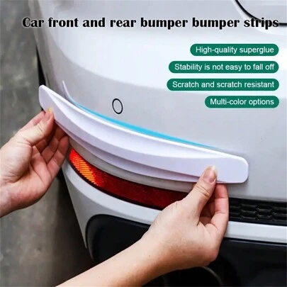 Car Front And Rear Bumper Anti-Collision Strips, Door Body Scratch-Proof Widening Protective Stickers, Self-Adhesive Anti-Collision Stickers
