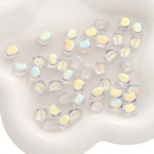 10 件 10x8 毫米玻璃水晶猫头珠,直孔散珠非常适合 DIY 珠宝制作 - 项链、手链、吊坠、耳环等手工工艺品 - 貓頭 - 查看 11