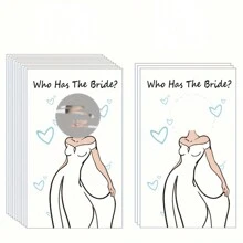 Tarjetas de juego para rascar para la despedida de soltera, tarjetas para adivinar la identidad del novio, juego divertido de "¿quién tiene a la novia?" para fiestas de soltera, eventos de compromiso y despedidas de soltera - Multicolor - Ver 3