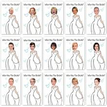 Tarjetas de juego para rascar para la despedida de soltera, tarjetas para adivinar la identidad del novio, juego divertido de "¿quién tiene a la novia?" para fiestas de soltera, eventos de compromiso y despedidas de soltera - Multicolor - Ver 5