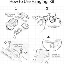 Framed Canvas Print Wall Art - Misty Forest Landscape Illustrations - Serene Mountain Pine Trees In Fog Modern Art Decorative - Boho Feels Digital Art Printing Relax/Calm For Room Decor - 24x36 Inch / 16x24 Inch