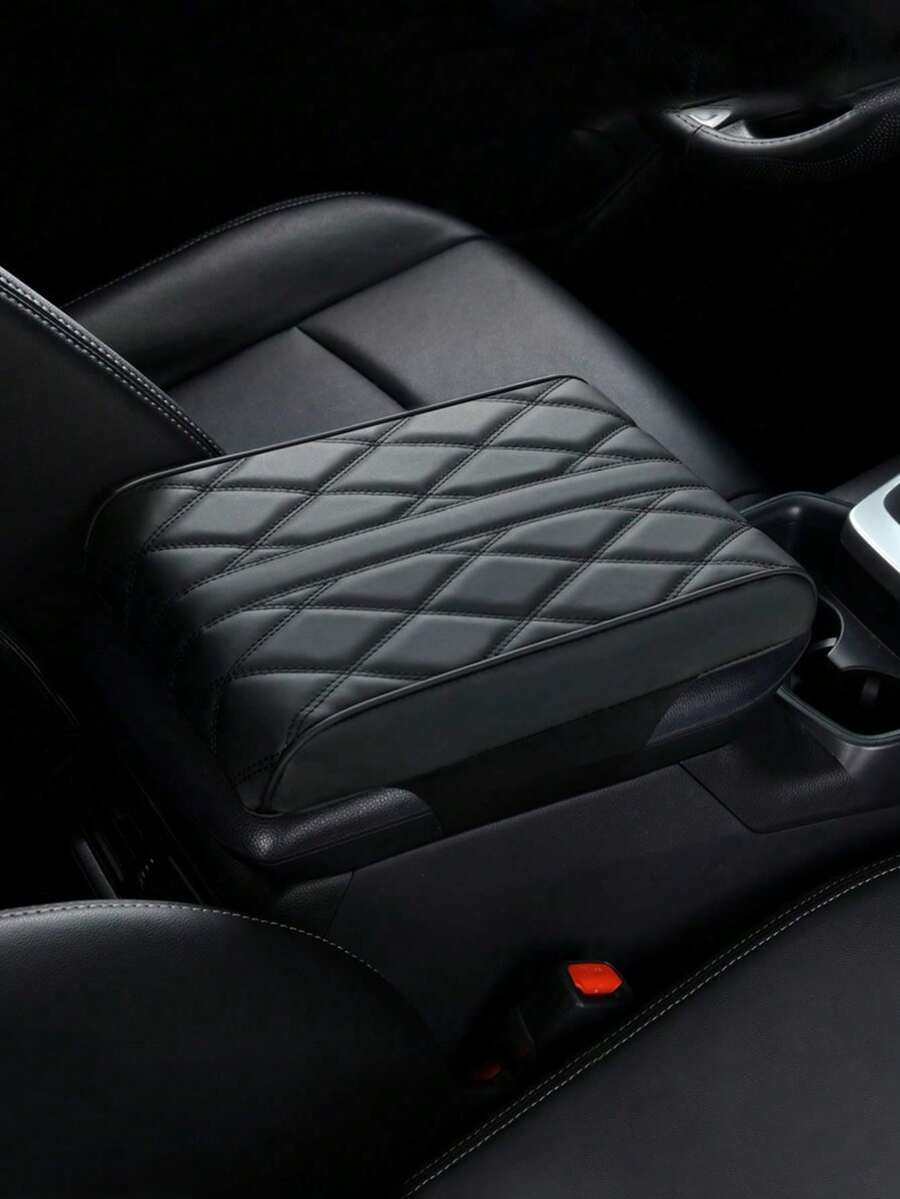 1pc Car Armrest Cover Pad, Memory Foam Padded Armrest Box Extender