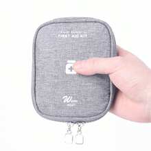 Bag Only 1pc Travel Portable Hand-Held First Aid Kit, Medicine Bag, Miscellaneous Items Sorting And Storage Bag, Home Outdoor Household, Car Mounted