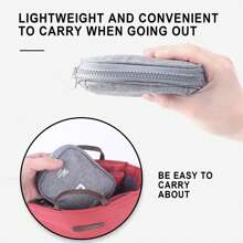 Bag Only 1pc Travel Portable Hand-Held First Aid Kit, Medicine Bag, Miscellaneous Items Sorting And Storage Bag, Home Outdoor Household, Car Mounted