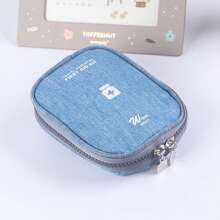 Bag Only 1pc Travel Portable Hand-Held First Aid Kit, Medicine Bag, Miscellaneous Items Sorting And Storage Bag, Home Outdoor Household, Car Mounted