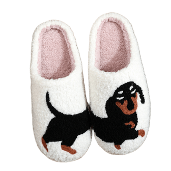 NYSQIT 2025 New Comfortable Halloween Skeleton Decor Cartoon Warm Winter Slippers, Unisex Couples Indoor Slippers