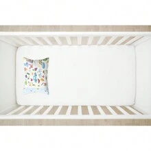 Dream Collection Crib Sheet Kit (Fitted Sheet + Printed Pillowcase) 2 Pieces Children's Room Decor - 藍色世界 - 查看 2