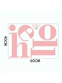 Letter Graphic Wall Sticker, Black Self Adhesive Wall Art Decal For Home Decor, Stickers, Wall Decal, Vinyl Decal For Home Decorations, Spring Decoration Items Refresh Your Home, Rama Decoration Stickers Gifts Birthday Graduation