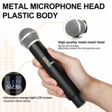 DEPUSHENG DX4 4 Channels Wireless Microphone Professional Karaoke Handheld System For Home Karaoke, Meeting, Party,  DJ, Wedding, Home KTV Set - US A Type Plug(110-127V) - View 3