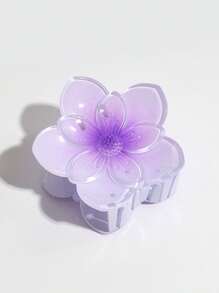 1 pièce Clip à cheveux élégant à la mode avec design floral dégradé, convient pour un port quotidien, cadeau pour femmes Halloween - Multicolore - Voir 15