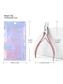 YUANDU 1 قطعة من كماشة إزالة الألماس بطلاء الذهب الوردي من الفولاذ المقاوم للصدأ، أداة تجميل وتنظيف الأظافر، لوازم الأظافر، أدوات الأظافر، أدوات فن الأظافر، عودة إلى المدرسة، الأظافر، أدوات الأظافر للأظافر المثبتة، أدوات العناية باليدين والقدمين